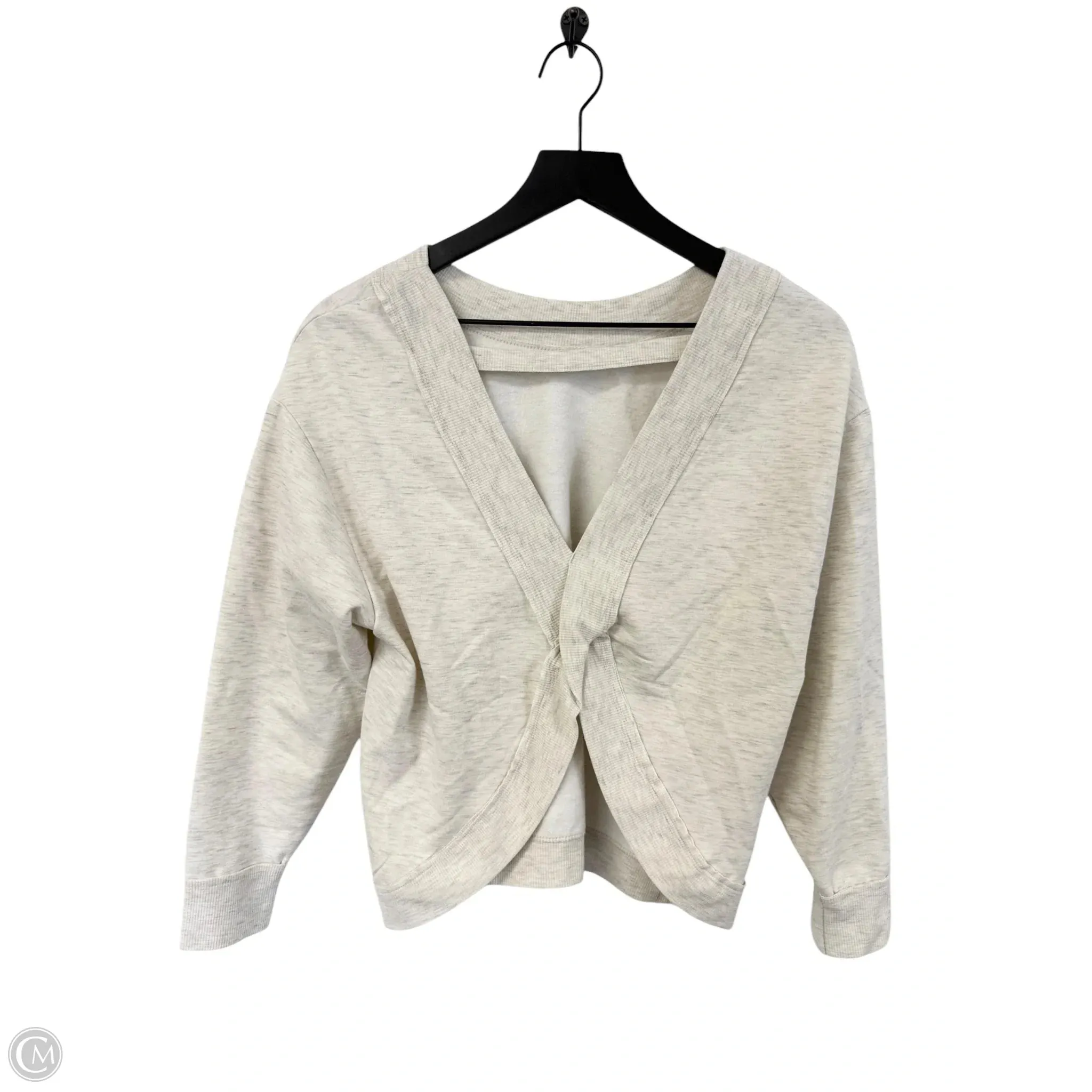Sweatshirt Crewneck By Dex In Cream, Size: S