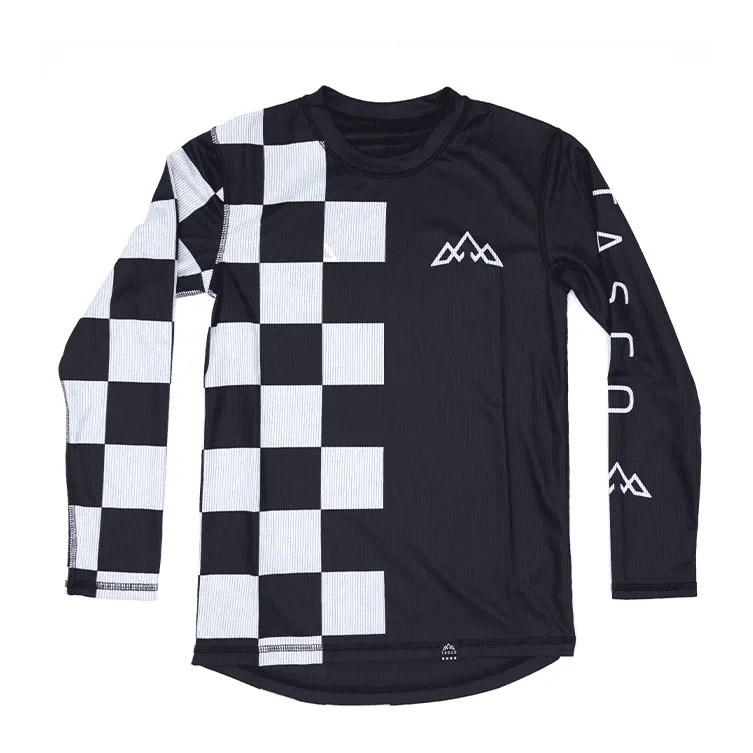 TASCO MTB Mullet Reversible Ride Jersey (L/S) - Checkmate