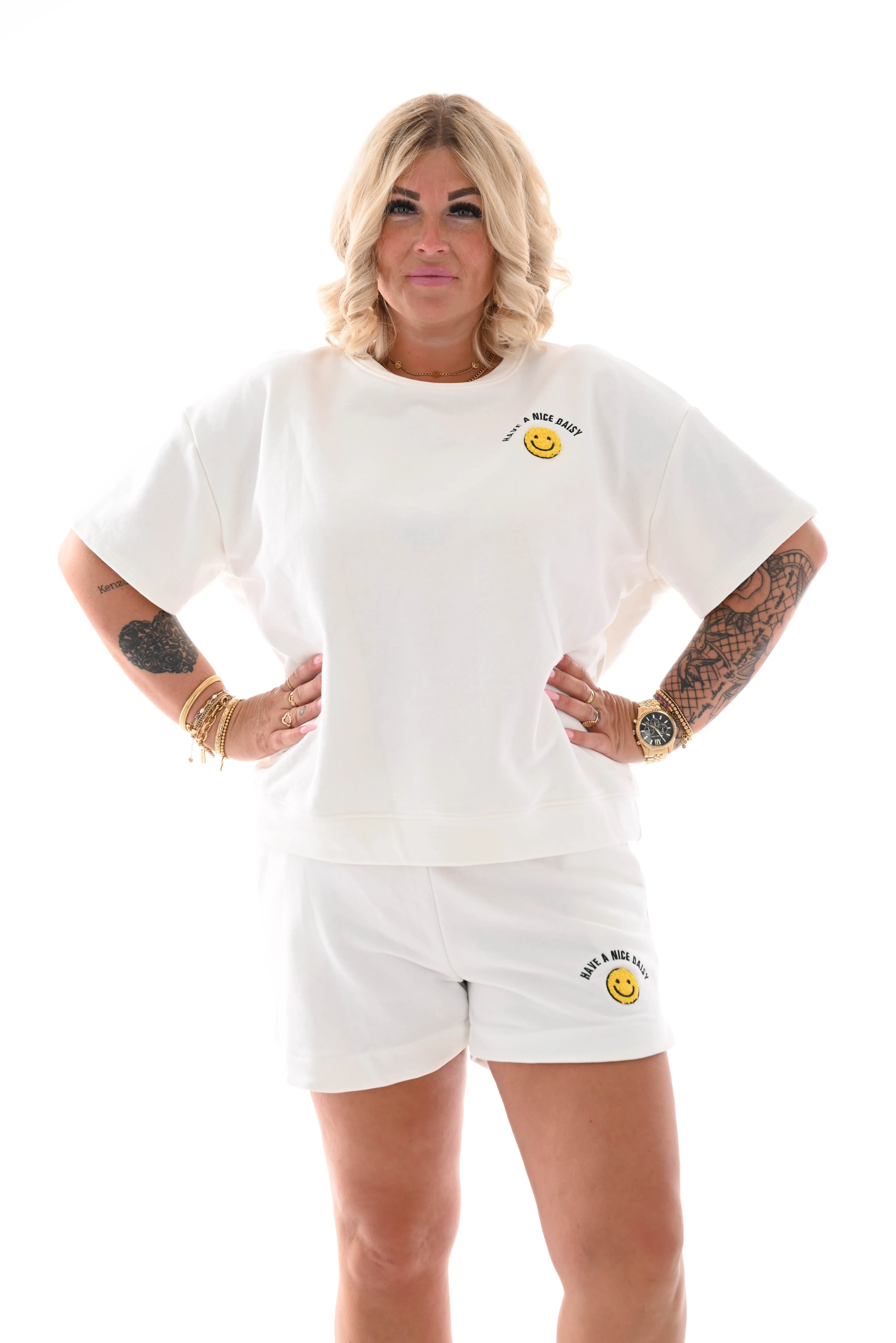 Twin set short smiley roomwit