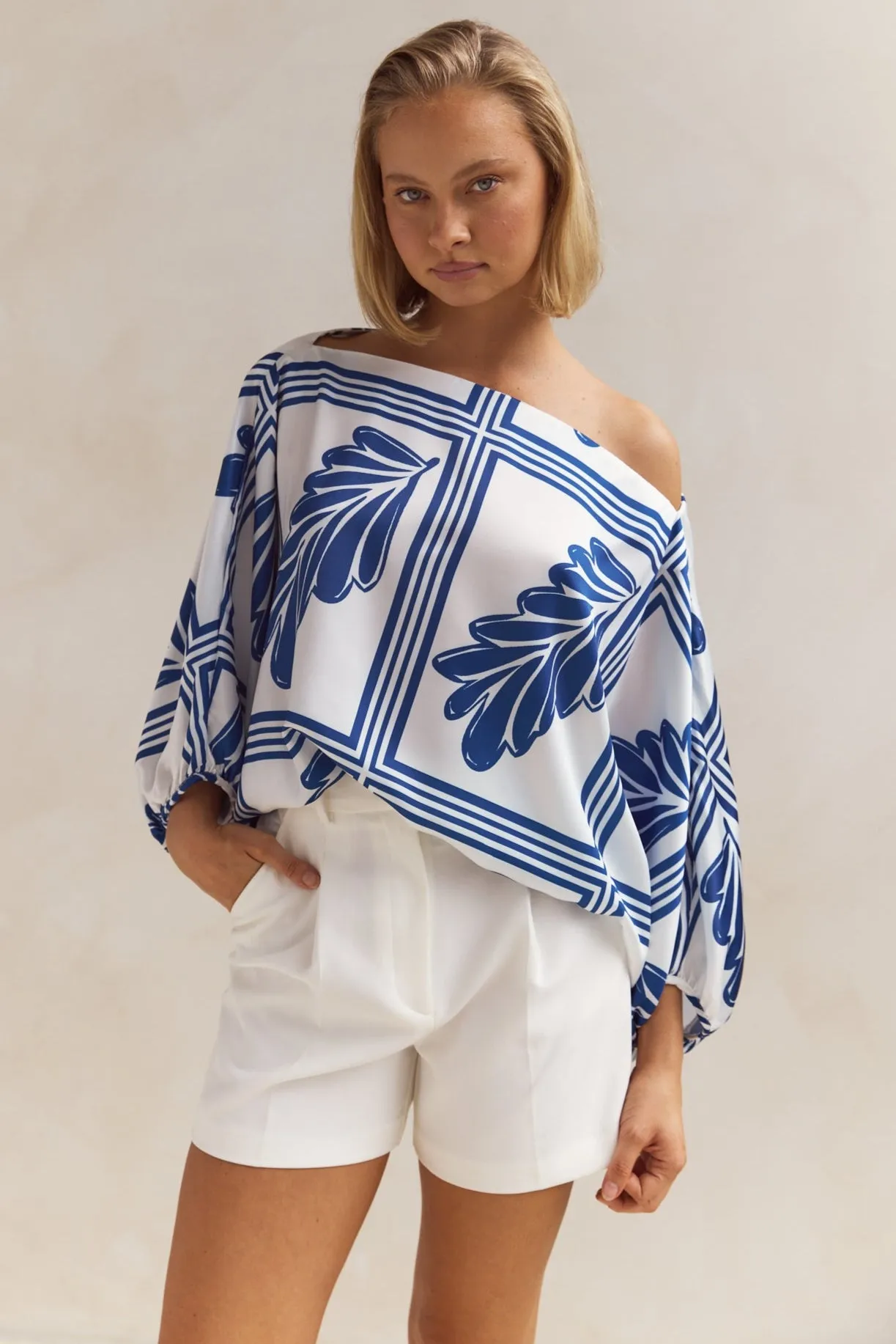 Veronica Top (Dark Blue)