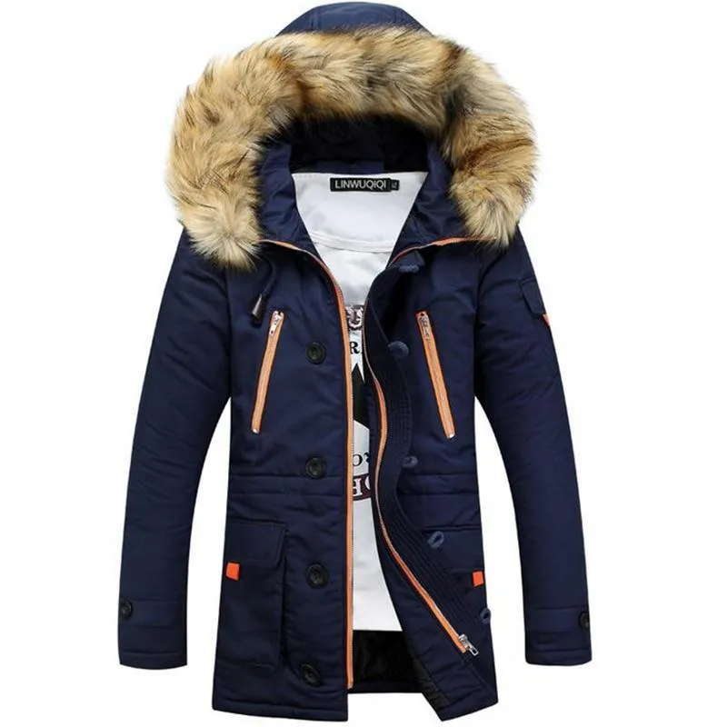 West Louis™ Winter Outwear Fur Hooded Parka
