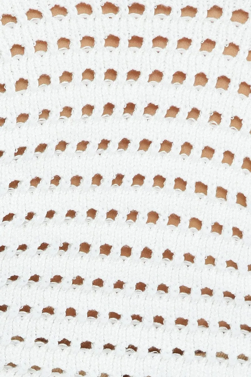 White Knit Shrug