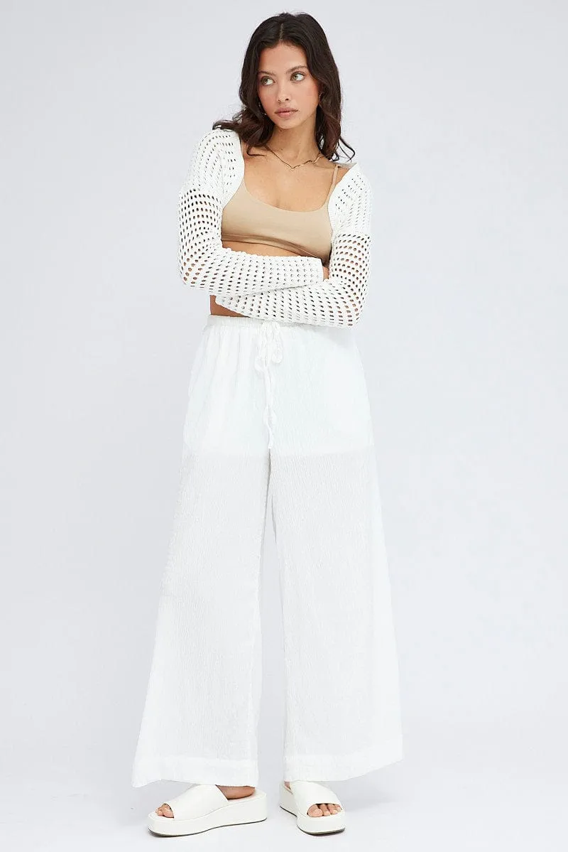 White Knit Shrug