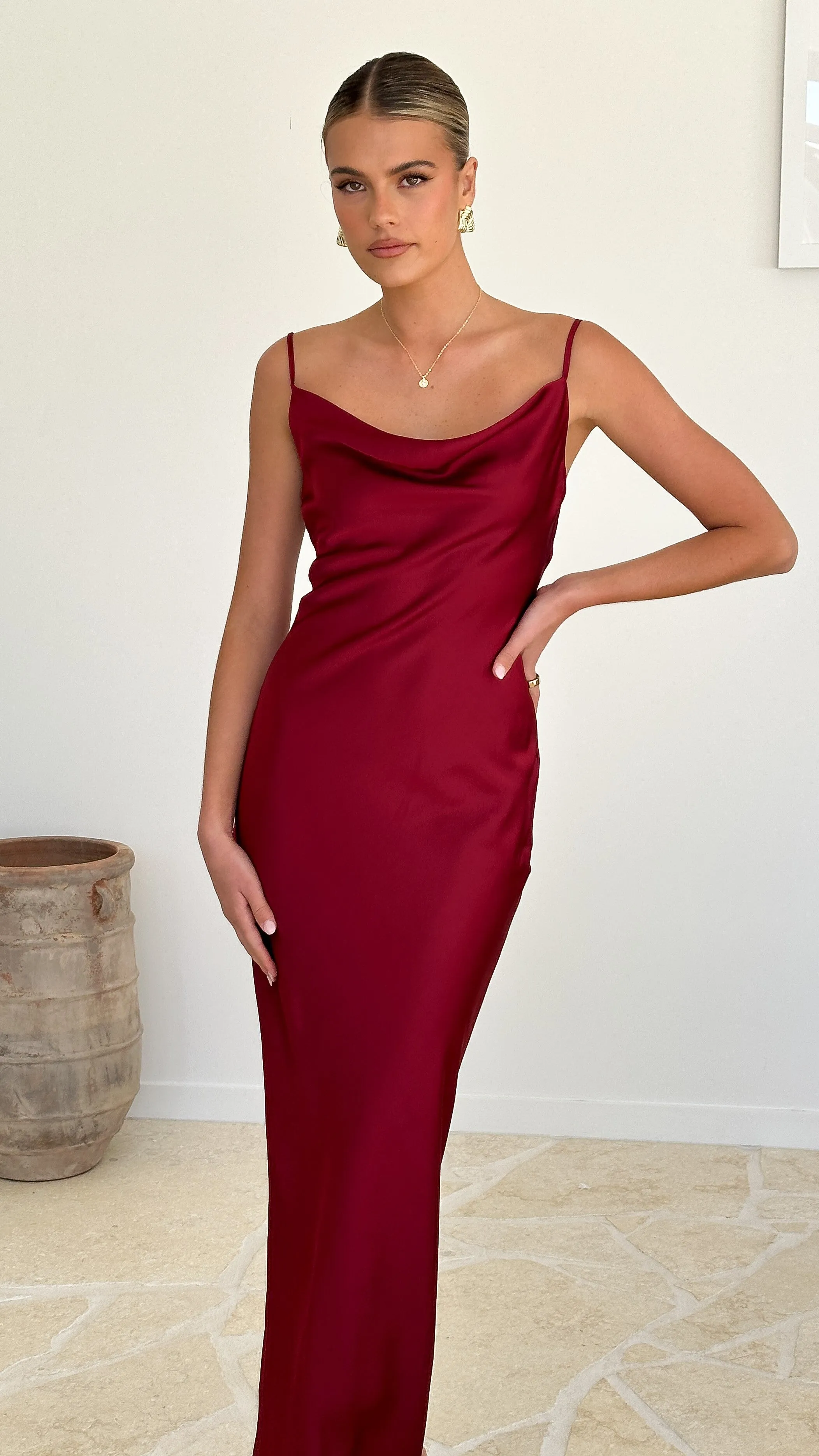 Willow Maxi Dress - Wine