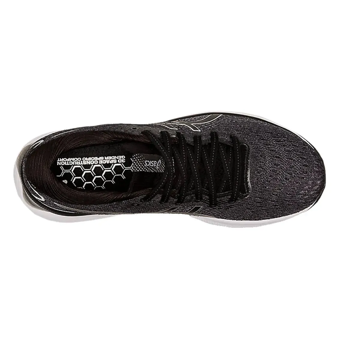 Womens ASICS GEL-Nimbus 24 (Wide) - Black / Pure Silver